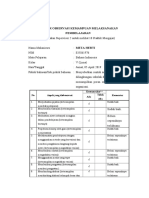 Lembar Observasi Kemampuan Melaksanakan Pembelajaran: No Aspek Yang Diobservasi Kemunculan Komentar Ada Tidak Ada