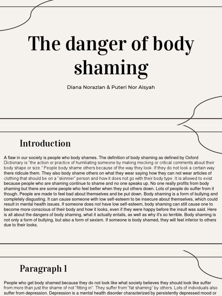 body shaming essay