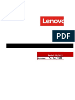 Lenovo Options Price List October 2022