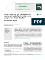 Feature Selection and Classification of Mechanical