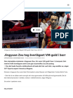 Jingyuan Zou Tog Överlägset VM-guld I Barr - SVT Sport