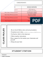 Checkpoints: Checkpoint Date Minimum Completed