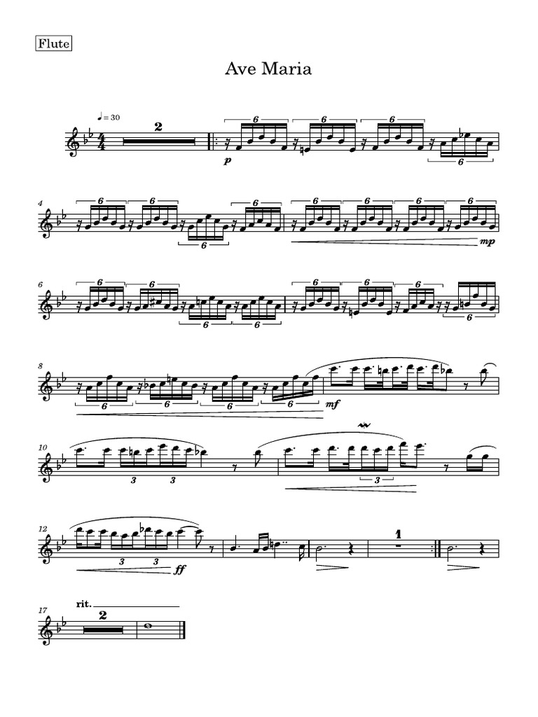 Ave Maria (Flute) PDF
