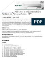 Curso Monográfico sobre el Impuesto sobre la Renta de las Personas Físicas - IRPF | CEF.- Masters, Cursos, Oposiciones y Libros