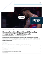 Hemmafavoriten Giarni Regini-Moran Tog Överaskande VM-guld I Fristående - SVT Sport