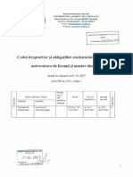 Codul Drepturilor Si Obligatiilor Studentului de La Ciclurile Universitare de Licenta Si Mastarat