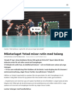 Mästarlaget Ystad Mixar Rutin Med Talang - SVT Sport