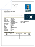 Omar Faruk CV