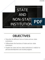 State and Non State Institutions