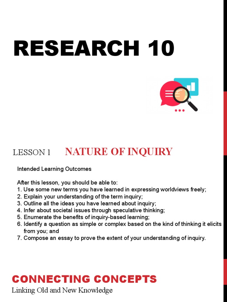 Understanding Inquiry and Research | PDF