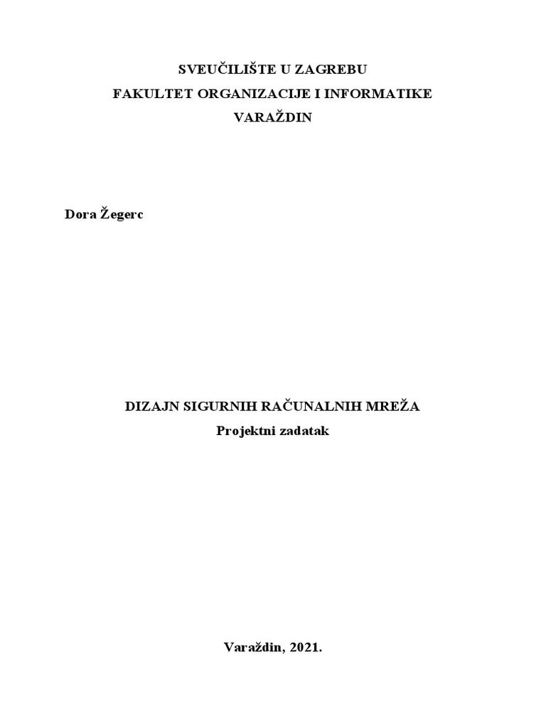 Projektni Zadatak | PDF
