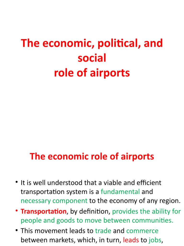 Airports' Economic and Social Impact | PDF | Transport | Airport