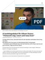 A-Landslagsdebut För Aiham Ousou: "Förberett Mig I Stort Sett Hela Livet" - SVT Sport