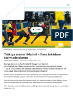 Tråkiga Scener I Malmö - Flera Åskådare Stormade Planen - SVT Sport