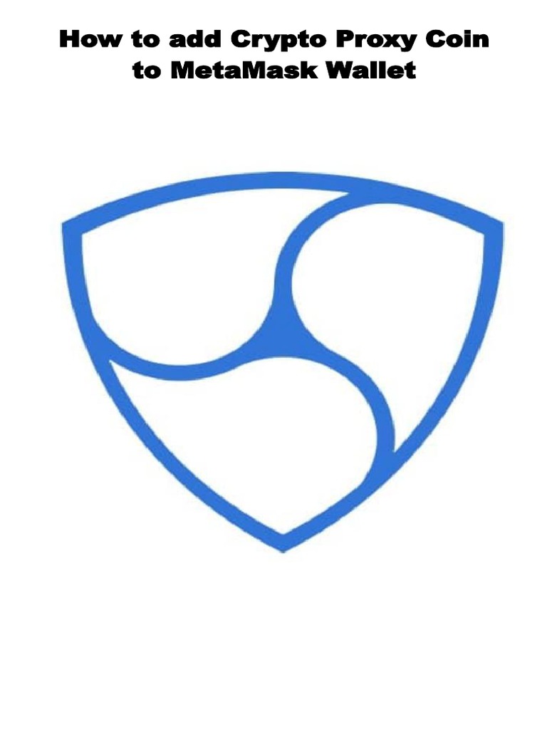 Add Crypto Proxy Coin to MetaMask Wallet | PDF | Business | Computers