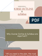 Designing Course Outline and Course Syllabus