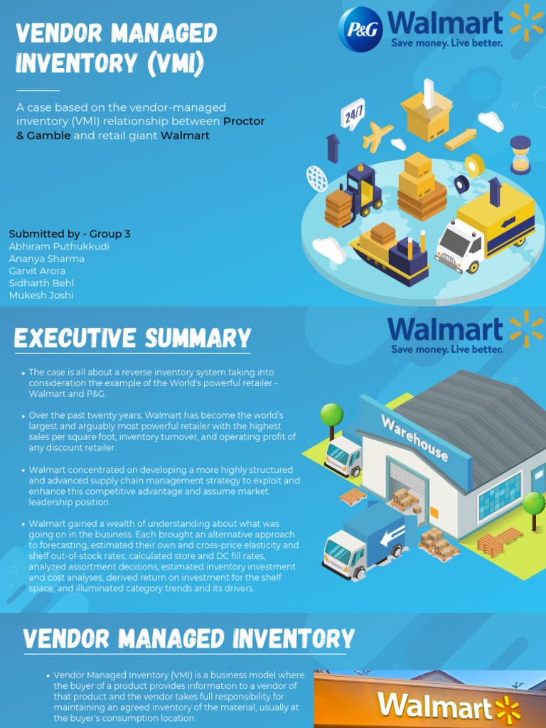 Walmart's Vendor Managed Inventory Insights | PDF | Business | Finance ...