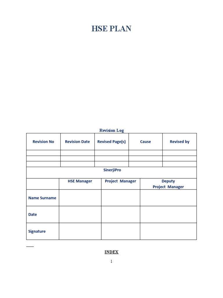 Construction HSE Management Plan | PDF | Personal Protective Equipment ...