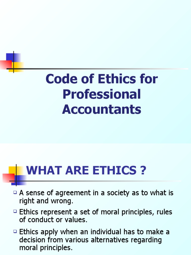 The Code of Professional Ethics | PDF | Accounting | Audit