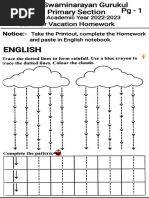 Summer Vacation Homework 2022