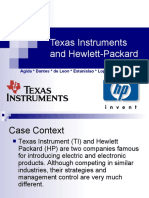 Case Study Management Control Texas Instruments and Hewlett Packard