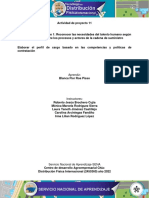 Evidencia 1 Taller Perfil de Cargo Basado en Las Competencias y Politicas de Contratacion