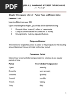 Lesson 11 9.2 Compound Interest Future Value