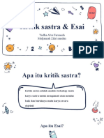 Kritik Sastra Dan Esai