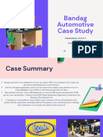 Bandag Automotive Case Study: Presented By: Akhilesh K