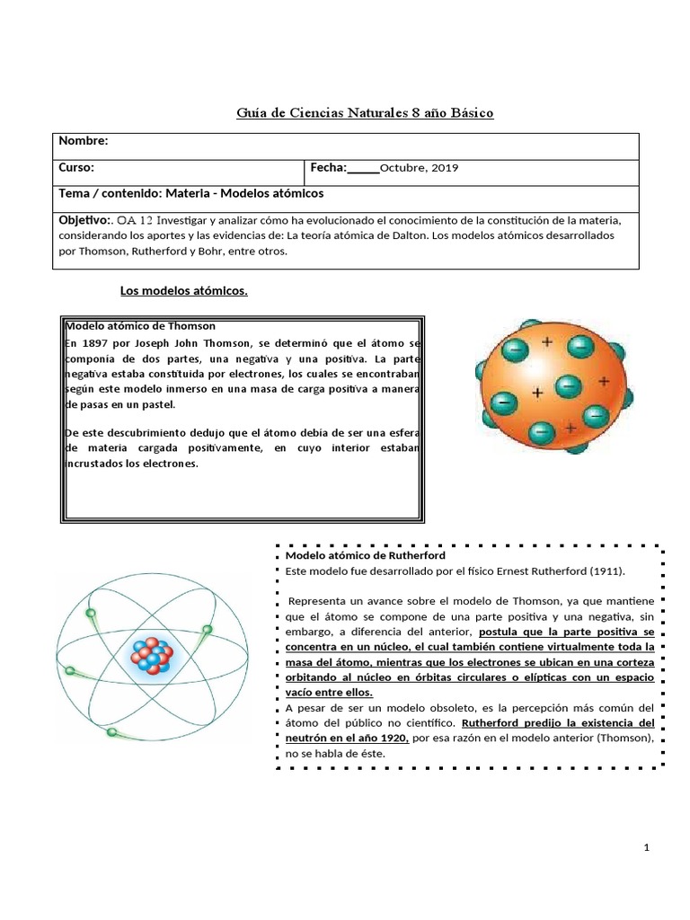 Ciencias 3 Pdf átomos Núcleo Atómico