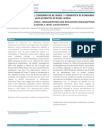 Expectativas Hacia El Consumo de Alcohol y Conducta de Consumo en Adolescentes de Nivel Medio