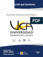 Información General y Aranceles UCA 2019