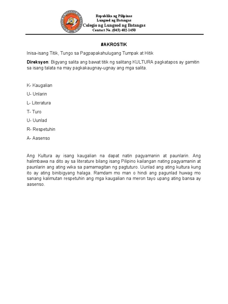 AKROSTIK | PDF