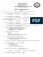 Math 10 2ND Assessment - Q1