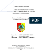 LAPORAN PENGEMBANGAN DIRI PELATIHAN PELATIHAN BEDAH KURIKULUM PROTOTIPEdocx