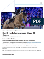 Henrik Von Eckermann Sexa I Super GP-finalen - SVT Sport