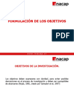 Formulación de Objetivos.