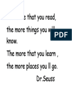 The More That You Read