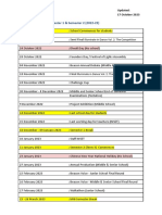 Important Dates in Semester 1 & Semester 2 (2022-23) : Updated: 17 October 2023