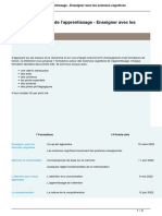 PDF Sciences Cognitives de Lapprentissage - Enseigner Avec Les Sciences Cognitives
