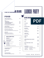 KSC Party - Menu Food & Drink