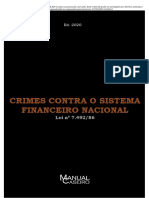 Crimes Contra o Sistema Financeiro - Caderno Caseiro