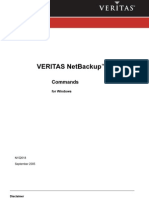 NetBackup Commands Window