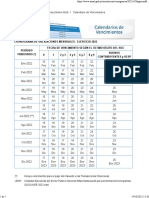 Calendario de Vencimientos - Personas 2022