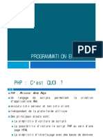 Programmation en Php Séance 1