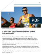 Karlström: "Besviken Om Jag Inte Lyckas Knipa Ett Guld" - SVT Sport
