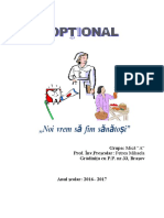 Optional - Educatie PT Sanatate