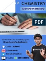 CBSE Term 2 CHEMISTRY Electrochemistry Important Questions