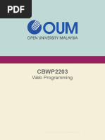 CBWP2203 Web Programming - Vapr17 (Bookmark)