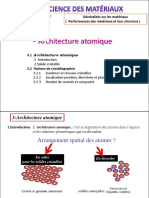 Cours Partie2 - Architecture Atomique Des Materiaux Chapitre I